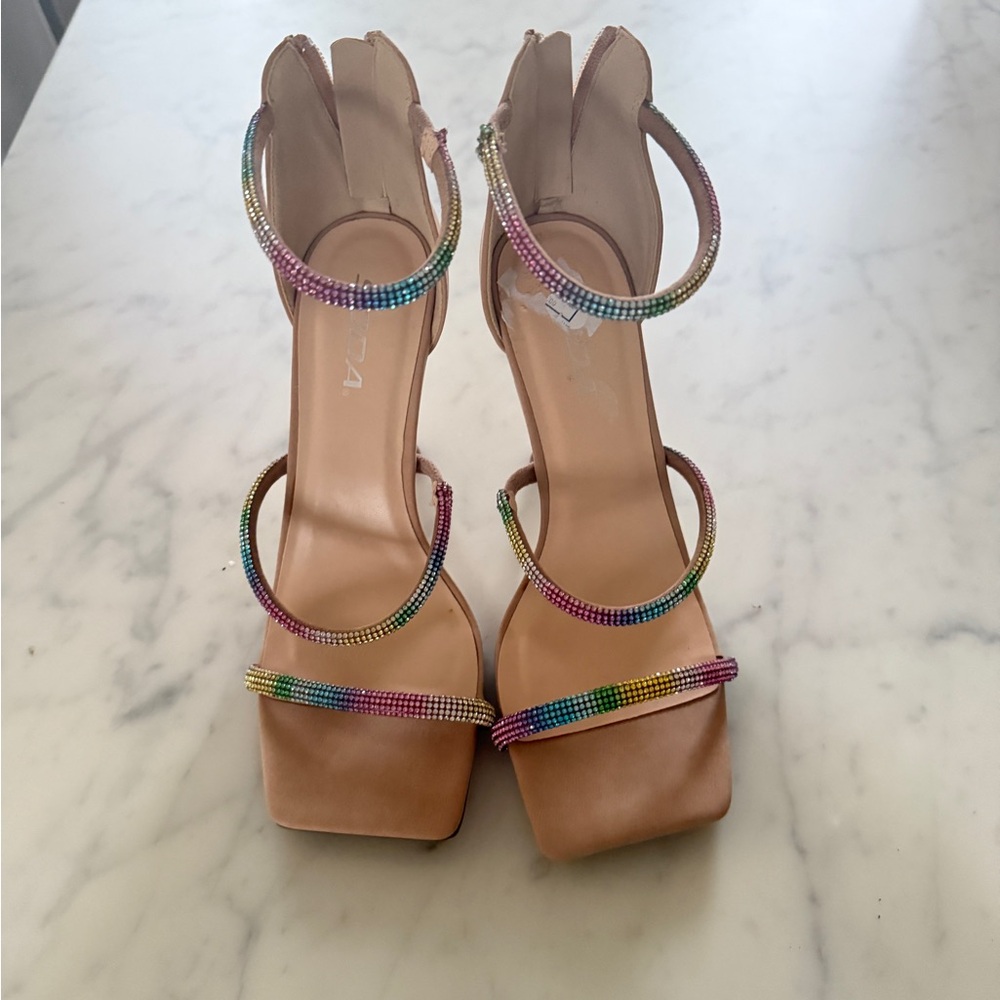 NEW Multi-color rhinestone shoes